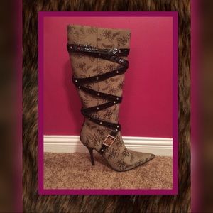 New/Never Worn Apple Bottom Stilettos Heel Boots